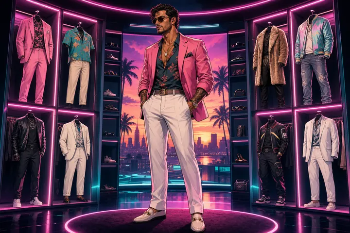 Loaded GTA character with a full wardrobe of unlocks